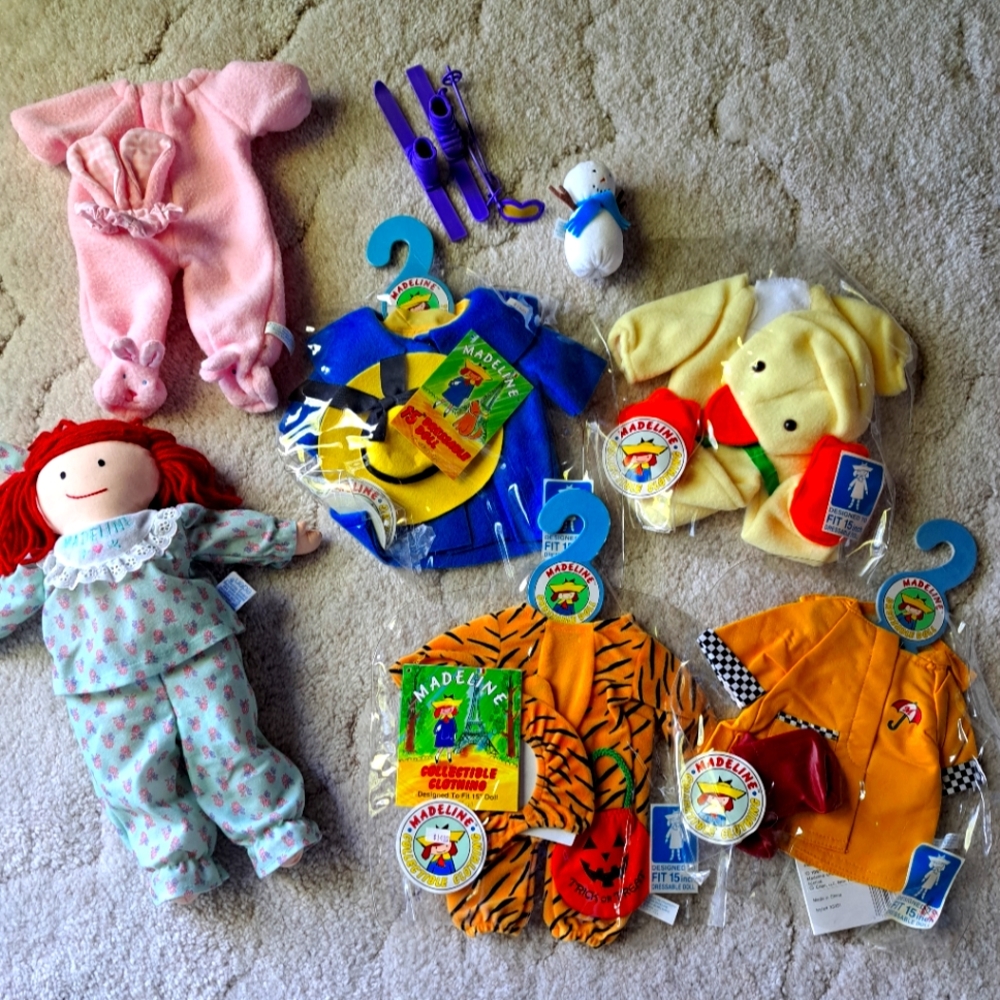 Madeline Blue and Yellow Doll Set with Accessories